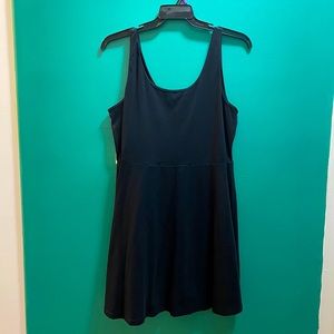 Express casual sleeveless little black dress